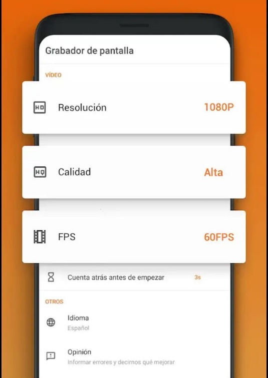 DU Recorder app de la play strore para grabar pantalla en android
